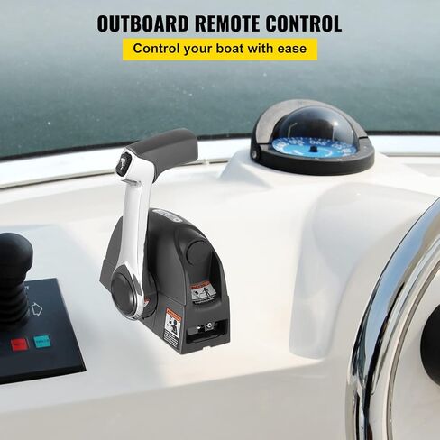 VEVOR Boat Throttle Control, 5006180 Side-Mounted Outboard Remote Control Box for Evinrude Johnson, Marine Throttle Control Box with Power Trim Switch and Lanyard in Saudi Arabia
