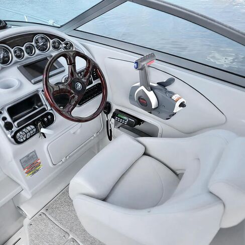 VEVOR Boat Throttle Control, 5006180 Side-Mounted Outboard Remote Control Box for Evinrude Johnson, Marine Throttle Control Box with Power Trim Switch and Lanyard in Saudi Arabia