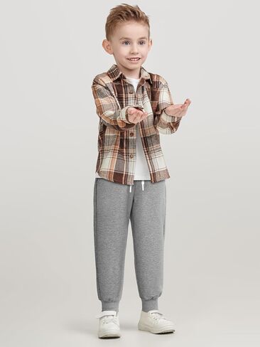 Resinta 5 Pack Toddler Boys Sweatpants Athletic Pull-On Pants with Drawstring and Pockets Boys Active Cotton Jogger Pants in Saudi Arabia