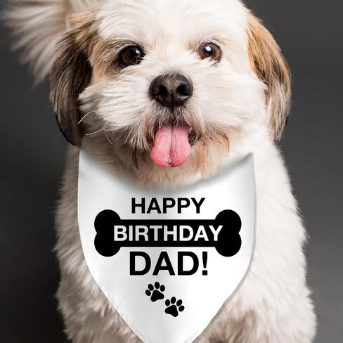 I Love My Dad Dog Bandanas Funny Cute Dog Bandana Gender Reveal Photo Prop Pet Scarf Decorations Accessories for Pet Dog Lovers Dog Dad Gift in Saudi Arabia
