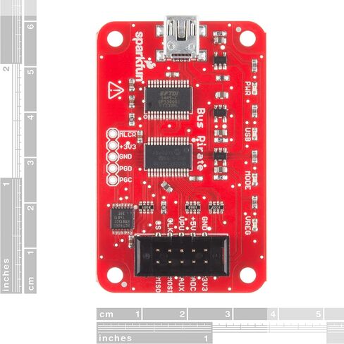 Bus Pirate - v3.6a 1-Wire, 2-Wire, 3-Wire, UART, I2C, SPI, and HD44780 LCD protocols - All at voltages from 0-5.5VDC PIC24FJ64 Processor and a FT232RL USB-to-Serial chip in Kuwait