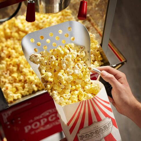Olde Midway Commercial Popcorn Scoop with Holes, Aluminum Speed Scooper for Filling Bags and Boxes in Saudi Arabia