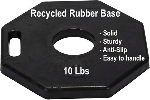 CJ Safety 44" Orange PE Delineator Post Cone, 44" Height Post, 10 lbs Recycled Rubber Base, 10" Reflective Band (Set of 3) in Kuwait
