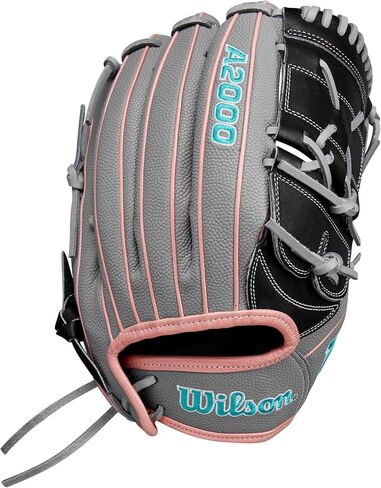 Wilson Fall 2024 A2000® MA14 12.25" Fastpitch Pitcher’s Gloves - Grey/Rose Gold/Teal in Saudi Arabia