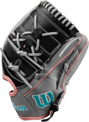 Wilson Fall 2024 A2000® MA14 12.25" Fastpitch Pitcher’s Gloves - Grey/Rose Gold/Teal in Saudi Arabia