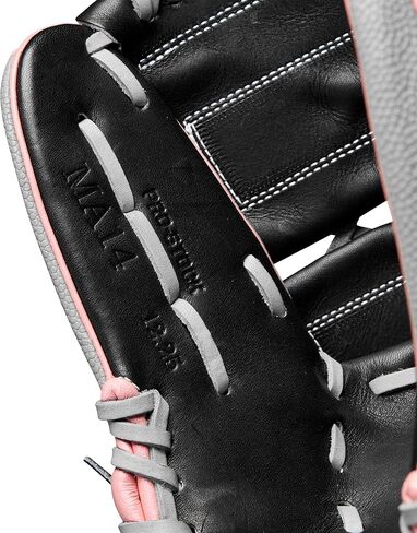 Wilson Fall 2024 A2000® MA14 12.25" Fastpitch Pitcher’s Gloves - Grey/Rose Gold/Teal in Saudi Arabia
