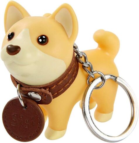 DomeStar 2 قطعة سلاسل مفاتيح كلب لطيف، سلسلة مفاتيح Shiba Inu كيرينغ للأولاد والبنات والأطفال والبالغين حلقة مفاتيح رائعة للغاية للكلاب in Saudi Arabia