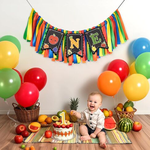 1st Birthday Highchair Banner Girl Floral and Butterfly Banner FairyFirst Birthday Party Decoration One Birthday Banner for Girls Sweet One Banner Photo Props Decor (Pink) in Saudi Arabia