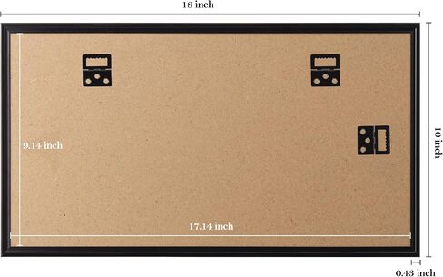 eletecpro 10x18 Poster Frame Black and Lightweight Picture frame with 4 Detachable Strips Wall Decoration to Hang Horizontally and Vertically for Art Movie Poster, 2 Pack in Saudi Arabia