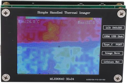 كاميرا تصوير حراري رقمية، كاميرا تصوير حراري بدقة 320 × 240 تعرض درجة الحرارة للاستخدام الصناعي in Kuwait