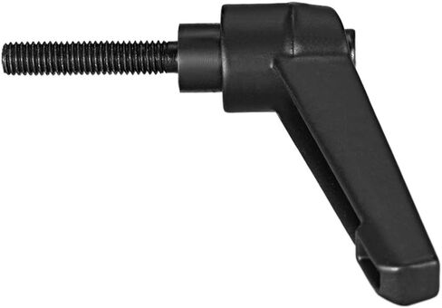 uxcell M5 x 25mm Handle Adjustable Clamping Lever Thread Push Button Ratchet Male Threaded Stud Knobs Rotating Screw Handles Bolts with Locking Lever Black in Saudi Arabia