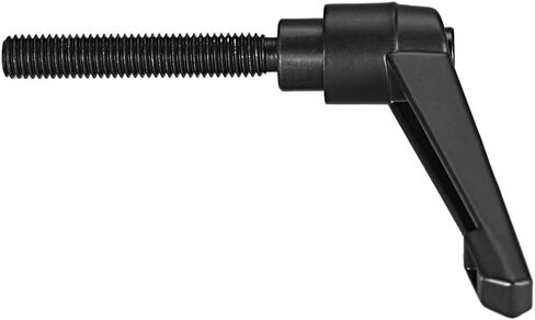 uxcell M5 x 25mm Handle Adjustable Clamping Lever Thread Push Button Ratchet Male Threaded Stud Knobs Rotating Screw Handles Bolts with Locking Lever Black in Saudi Arabia