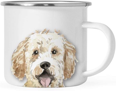 Andaz Press 11oz. Stainless Steel Dog Campfire Coffee Mug Gift, Boston Terrier Up Close, 1-Pack, Pet Animal Camp Camping Enamel Cup Modern Birthday Gift Ideas for Him Her Family in Saudi Arabia