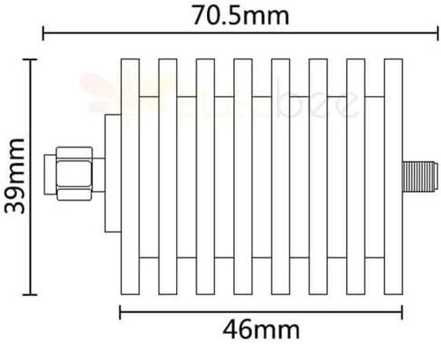 30W DC-3G SMA RF Attenuator SMA Male to Female Attenuator (40db) in Saudi Arabia