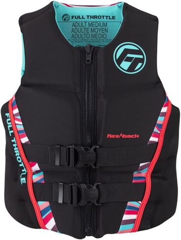 Full Throttle Women's Rapid Dry Flex Back Life Jacket, X-Small, Pink in Kuwait