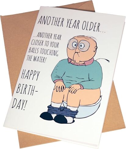 بطاقة عيد ميلاد ويسكي مضحكة للزوج الأكبر سنًا، 30 و40 و50 و60 و70 و80 و90 هدايا بطاقة عيد ميلاد للرجال له، أنا لا أقول أنك قديم، بطاقة عيد ميلاد لطيفة لعائلة الأب in Kuwait