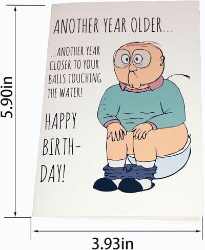 بطاقة عيد ميلاد ويسكي مضحكة للزوج الأكبر سنًا، 30 و40 و50 و60 و70 و80 و90 هدايا بطاقة عيد ميلاد للرجال له، أنا لا أقول أنك قديم، بطاقة عيد ميلاد لطيفة لعائلة الأب in Kuwait