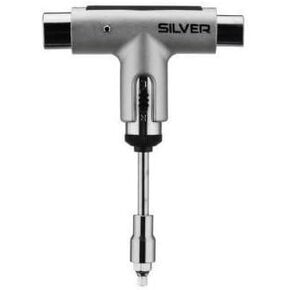 Silver Ratchet Skateboard Tool, Silver