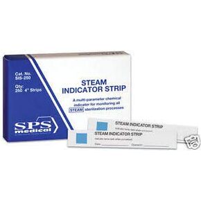 Crosstex SIS-250 Strip, Steam Indicator, 4" Size (Pack of 250)