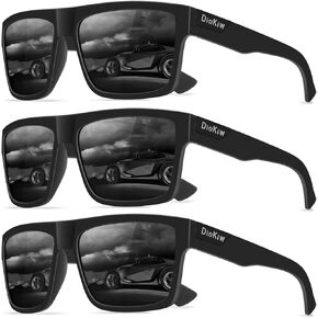 Polarized Sunglasses for Men Sporty Style Driving Travel Sun Glasses Lightweight Square Frame UV Protection Goggles