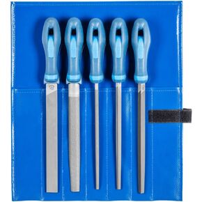 Pferd 11800552 Type Cut 2 Machinist's File Set, Multi-Colour, 300 mm, 5-Piece