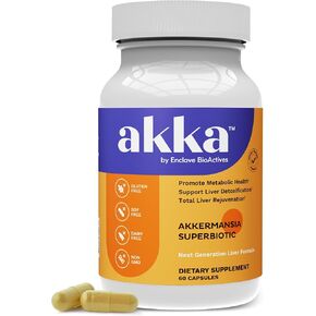 AKKA Premium Liver Cleanse Detox & Repair Superbiotic: Liver Detox, Regeneration, & Restoration Liver Support Supplement with Bioavailable Pasteurized Akkermansia | Vitality | Metabolism | Immunity