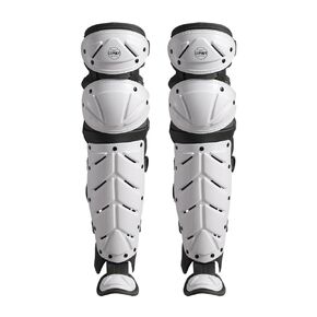2 Pack Softball/Baseball Knee Leg Guard, Doulbe Leg Knee Savers for Youth/Adult Catchers, Fit Well and Comfortable, White