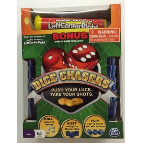 Spin Master Dice Chasers with Bonus Left Center Right Game