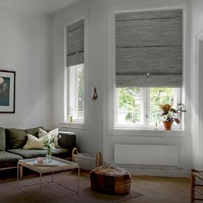 تصميم GoDear Design 99.99% ظلال رومانية مغناطيسية للتعتيم للنوافذ، ستائر من القماش المنسوج بدون أسلاك لغرفة النوم وغرفة المعيشة، ستائر وستائر نافذة الباب المعزولة حراريًا، 35 بوصة عرض × 65 بوصة طول، مكواة