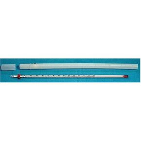 United Scientific Supplies THTCF2, Red Spirit-Filled Thermometer, 12" Length, Total Immersion, Dual Scale, -20 to 150°C Temperature Range