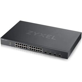 ZYXEL 28-Port PoE Switch Gigabit Ethernet Smart (XGS1930-28HPV2) - Managed, with 24x PoE+ @ 375W, 4x 10G SFP+, Optional Nebula Cloud Management, Rackmount, Limited Lifetime Protection