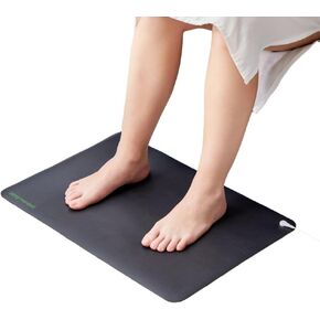 Grounding Mat, 15 ft Grounding Cord, Earthing Therapy Foot Mat, 24" X 16", for Improved Sleep, Reduced Inflammation, Stress Relief