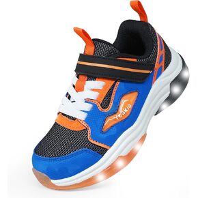 YESKIS Kids Light Up Shoes for Girls Boys with Switch FutuVibe Toddler Comfortable Tennis Sneakers Fashion Led Shoes