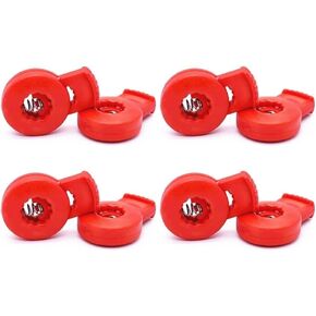 8Pcs Glove Locks, Baseball Glove Lace Locks, No More Knots Required Glove Locks Baseball, Universal Fit Softball Mitt Lace for Baseball and Softball Gloves