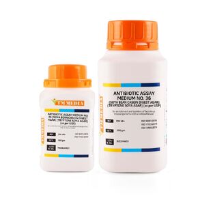 TM MEDIA SOYA Casein Digest Agar (Tryptone SOYA Agar)(As Per USP) for Enrichment and Isolation of Fastidious Microorganisms with Or Without Blood.- 100G