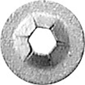 100 1/8" Stud Flat Push-On Retainers 3/8" O.D.