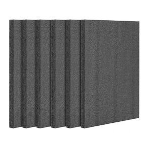 6 PCS Polyurethane Foam Sheet Black,16x 12 x 1 Inch Cuttable Foam Inserts for Cases,High Density Packing Foam Pads for Toolbox Crafts and Camera Storage (6)