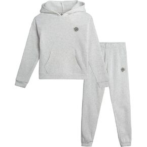 RBX Girls' Sweatsuit Set - 2 Piece Fleece Pullover Hoodie and Joggers Sweatpants - Matching Activewear Set for Girls (7-12)