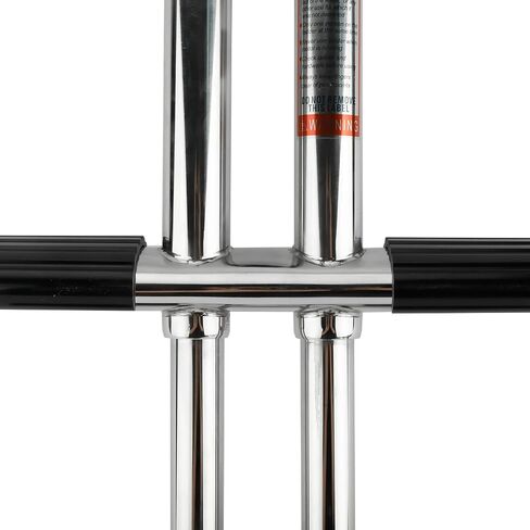 Amarine made Heavy Duty 3 Steps Boat Marine Dual Vertical Telescoping Tube Stainless Steel Sport Diver Ladder with Mount - 3 Steps - M1085S3 in Saudi Arabia