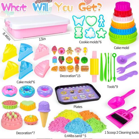 Mermaid Sensory Bin Sandbox Toys for Toddlers Girls Kids- Mermaid Toys for Kids Play Sand Kit Sensory Sand Bin Toys with 2.2 lbs Sand & Castle Mold,Great Christmas Birthday Gift for Girl Kids in Saudi Arabia