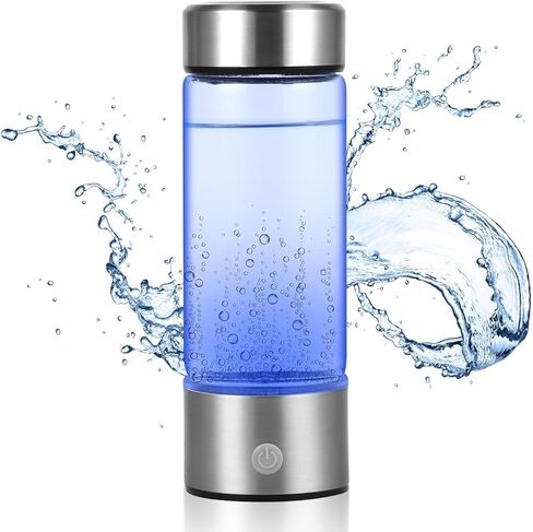 Hydrogen Water Bottle, Portable Hydrogen Water Ionizer Machine, Rechargeable Hydrogen Water Bottle Generator,with Pem SPE Technology Hydrogen Water Cup for Exercise, Travel in Saudi Arabia