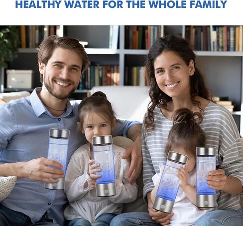 Hydrogen Water Bottle, Portable Hydrogen Water Ionizer Machine, Rechargeable Hydrogen Water Bottle Generator,with Pem SPE Technology Hydrogen Water Cup for Exercise, Travel in Saudi Arabia