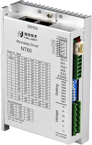 RS485 Modbus/RTU بروتوكول السائر سائق 2 المرحلة 5A 24-50 فولت التحكم الرقمي نيما 23/24 لمعدات 3C/آلة التصنيع باستخدام الحاسب الآلي (NT60) in Saudi Arabia
