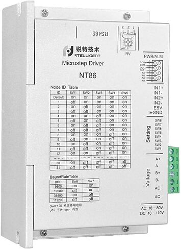 RS485 Modbus/RTU بروتوكول السائر سائق 2 المرحلة 5A 24-50 فولت التحكم الرقمي نيما 23/24 لمعدات 3C/آلة التصنيع باستخدام الحاسب الآلي (NT60) in Saudi Arabia
