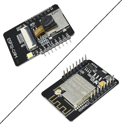 Aideepen ESP32-CAM W-BT Board ESP32-CAM-MB Typ-C to Serial Port CH-340G with OV2640 2MP Camera Module Dual Mode Support NodeMCU 2PCS. in Kuwait