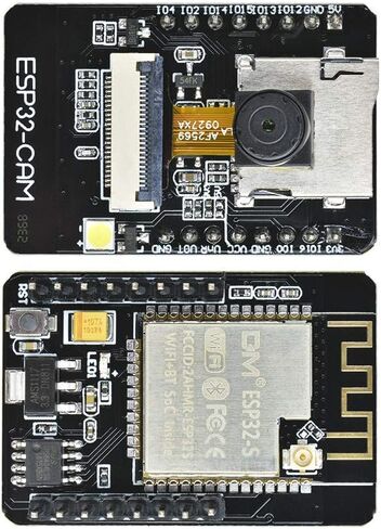 Aideepen ESP32-CAM W-BT Board ESP32-CAM-MB Typ-C to Serial Port CH-340G with OV2640 2MP Camera Module Dual Mode Support NodeMCU 2PCS. in Kuwait