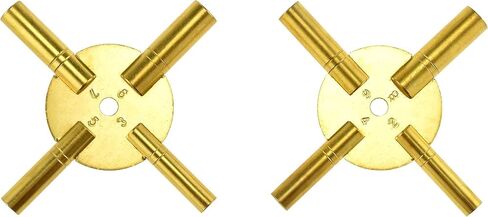 SE Universal Brass Clock Key for Winding Clocks, Odd and Even Numbers (Odd Even 5 Prong) in Saudi Arabia