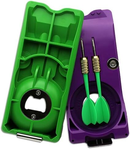 Beer Darts - Drinking and Lawn Game great for getting parties started - play with any canned beverage (Eggplant) in Saudi Arabia