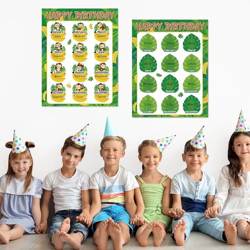 17.7 x 13.7 In Happy Birthday Chart Poster Set Under the Sea Calendar Birthday Classroom Decorations Ocean Animal Birthday Chart Bulletin Board Back to School Teaching Supplies Class Decor in Saudi Arabia