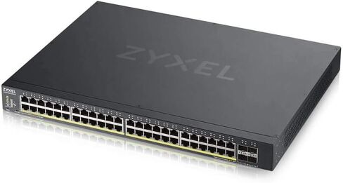 ZYXEL 28-Port PoE Switch Gigabit Ethernet Smart (XGS1930-28HPV2) - Managed, with 24x PoE+ @ 375W, 4x 10G SFP+, Optional Nebula Cloud Management, Rackmount, Limited Lifetime Protection in Saudi Arabia